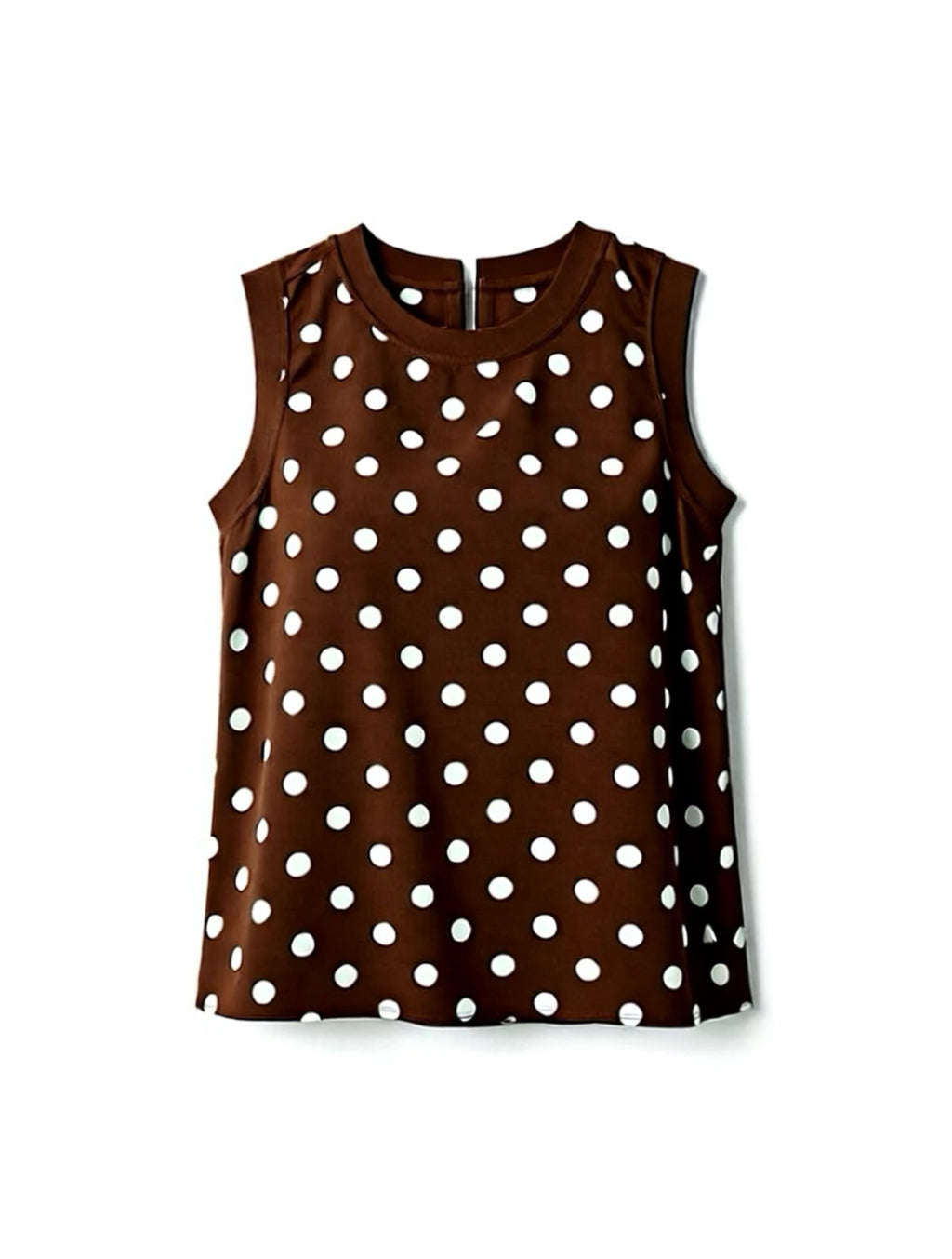 Brown Polkadot Vest
