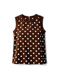 Brown Polkadot Vest