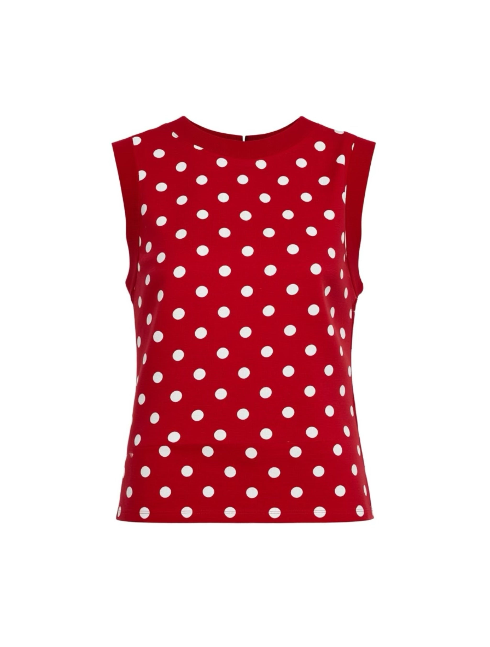 Red Polkadot Vest