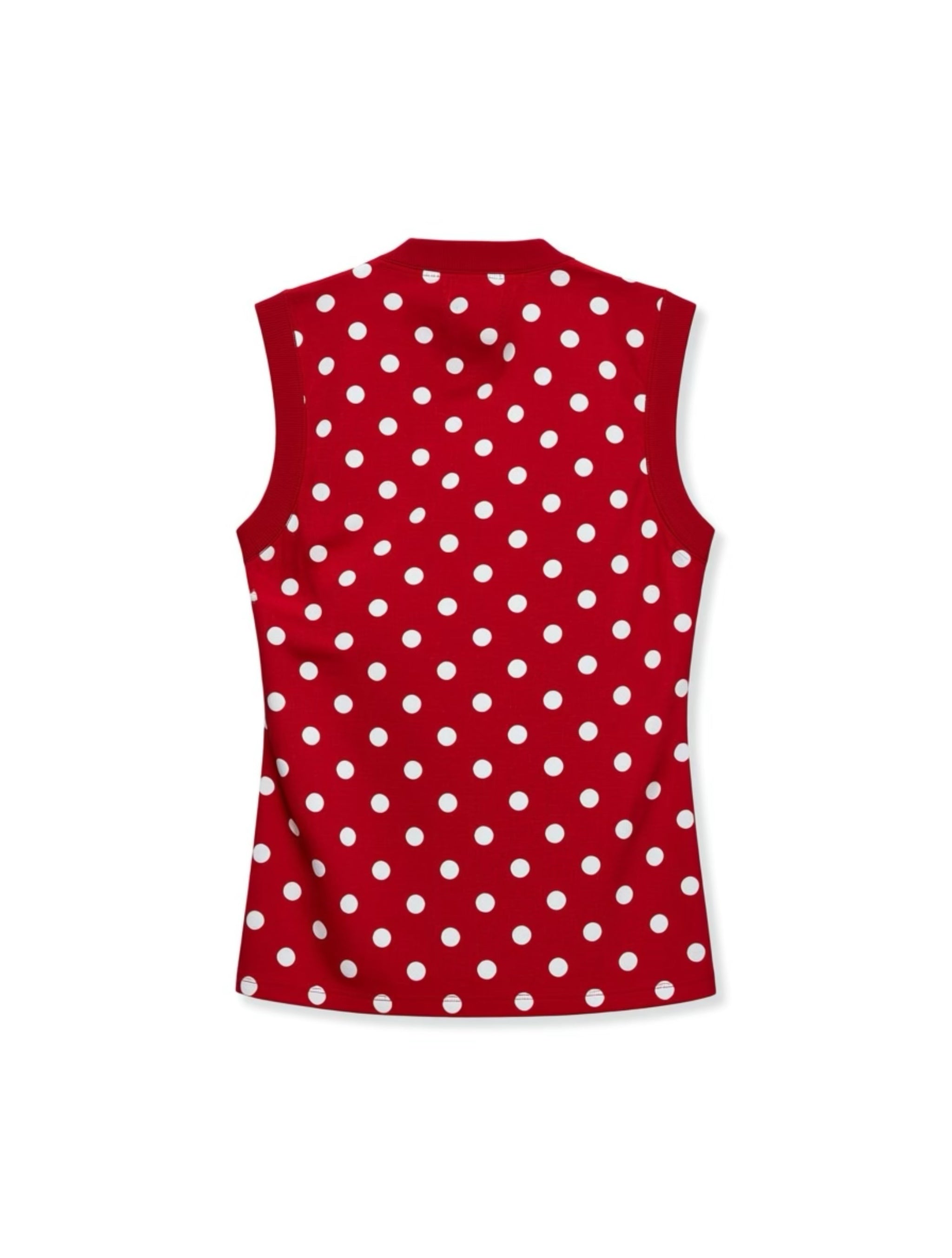 Red Polkadot Vest