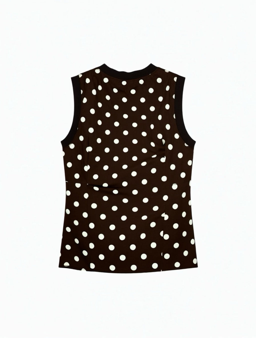 Brown Polkadot Vest