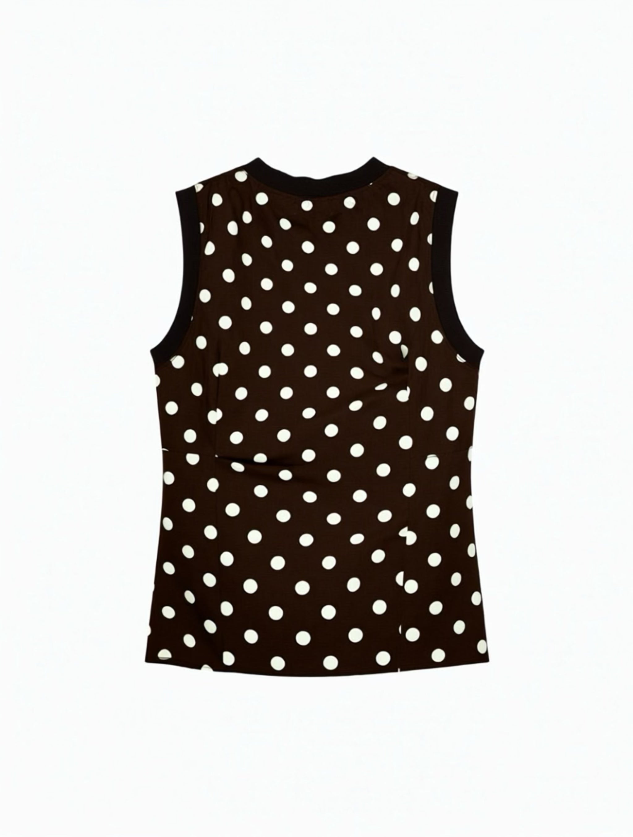 Brown Polkadot Vest
