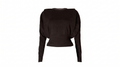 Brown Knit Top