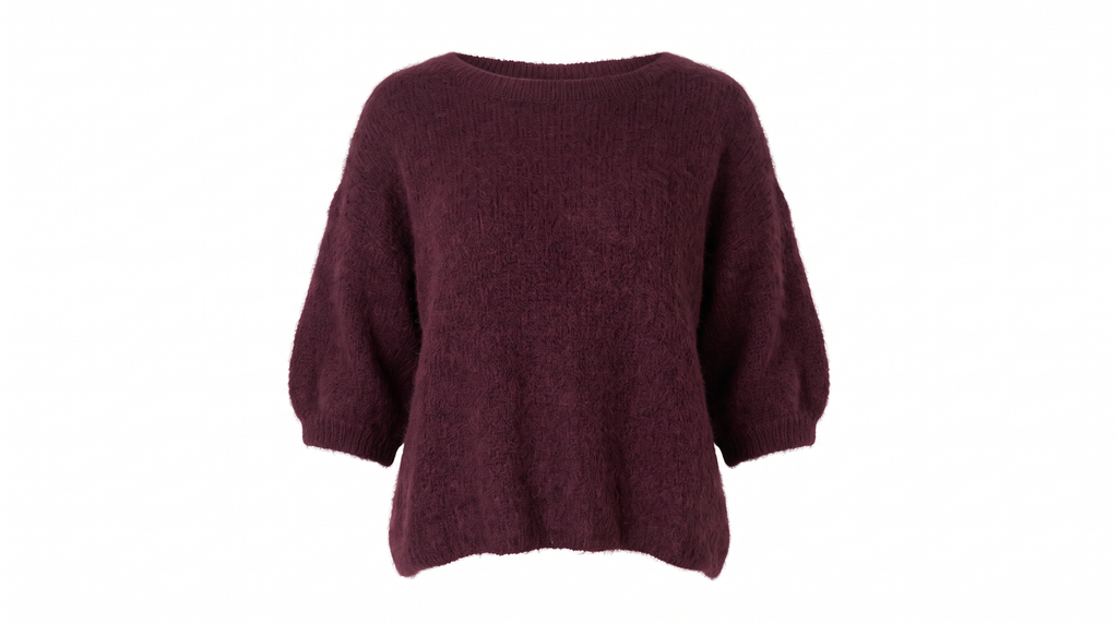 Burgundy Knit Jumper