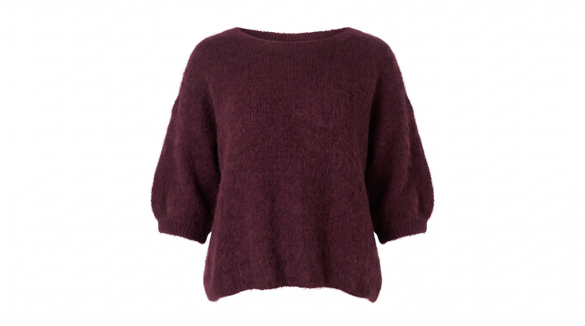 Burgundy Knit Jumper