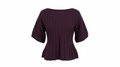 Burgundy Ribbed Knit Top