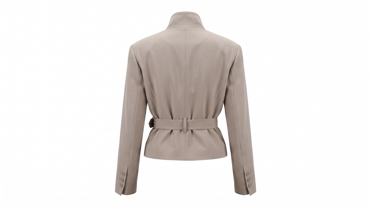 Taupe Belted Jacket