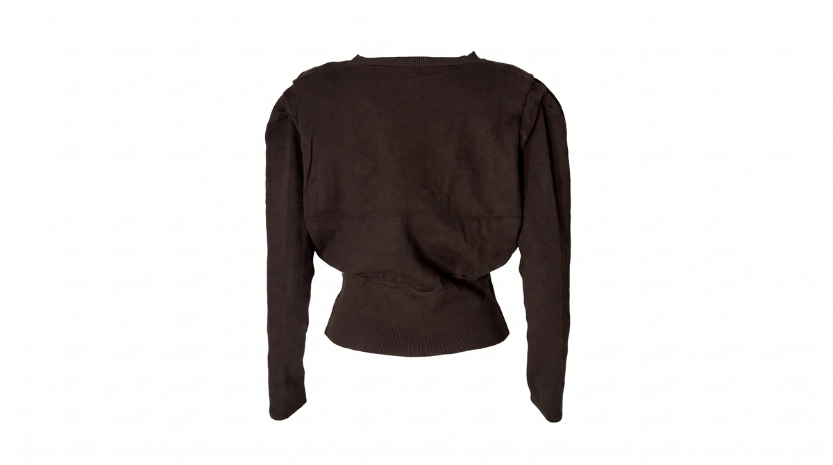 Brown Knit Top