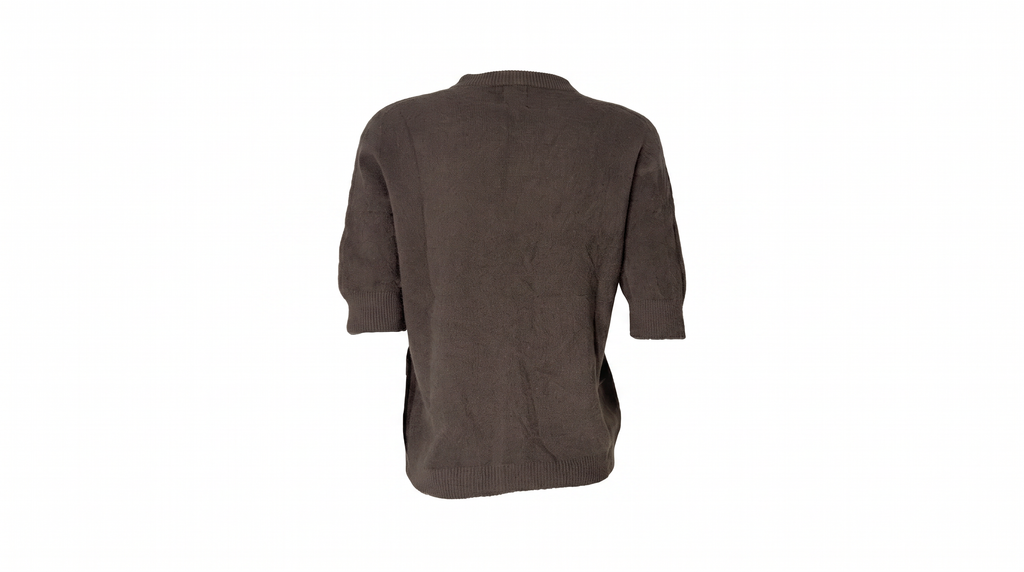 Dark Brown Knit Taupe Jumper
