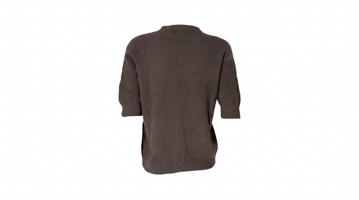 Dark Brown Knit Taupe Jumper