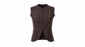 Brown Buttoned Top