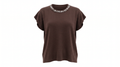 Brown Embellished Knit Top