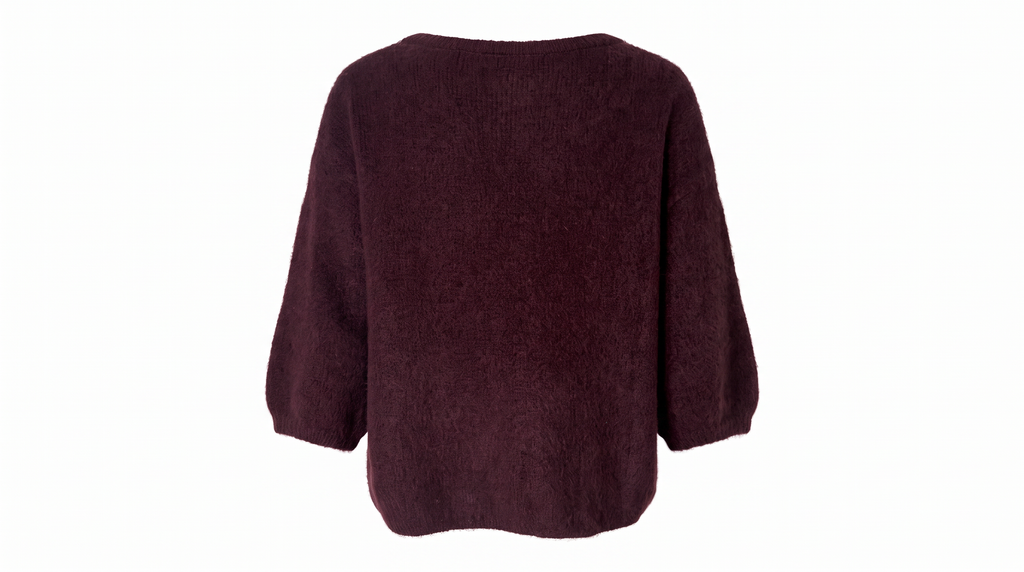 Burgundy Knit Jumper