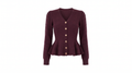 Burgundy Peplum Jacket