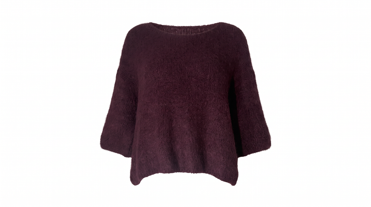 Burgundy Knit Jumper