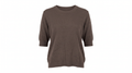 Dark Brown Knit Taupe Jumper