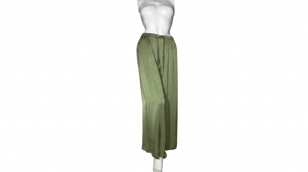 Green Silk Trousers