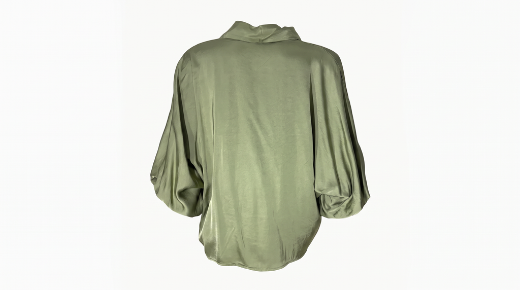 Sage Relaxed Button Blouse