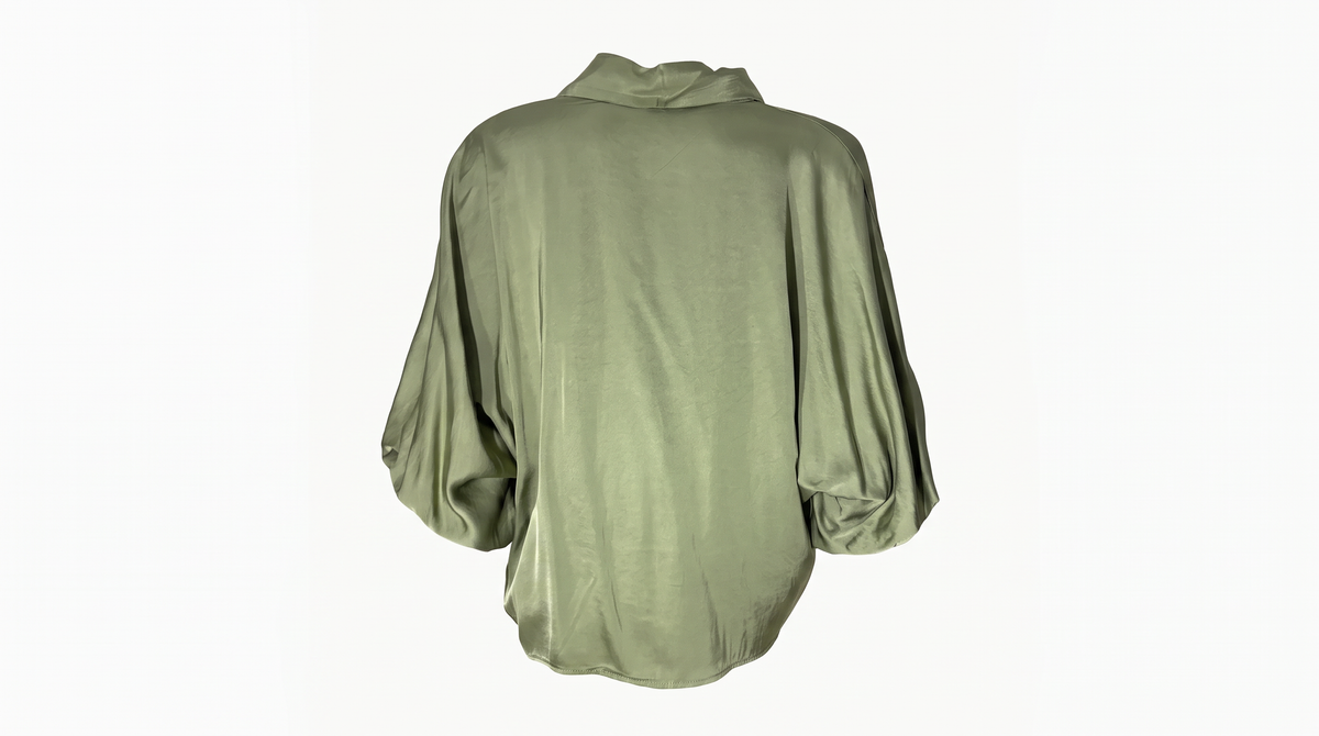 Sage Relaxed Button Blouse