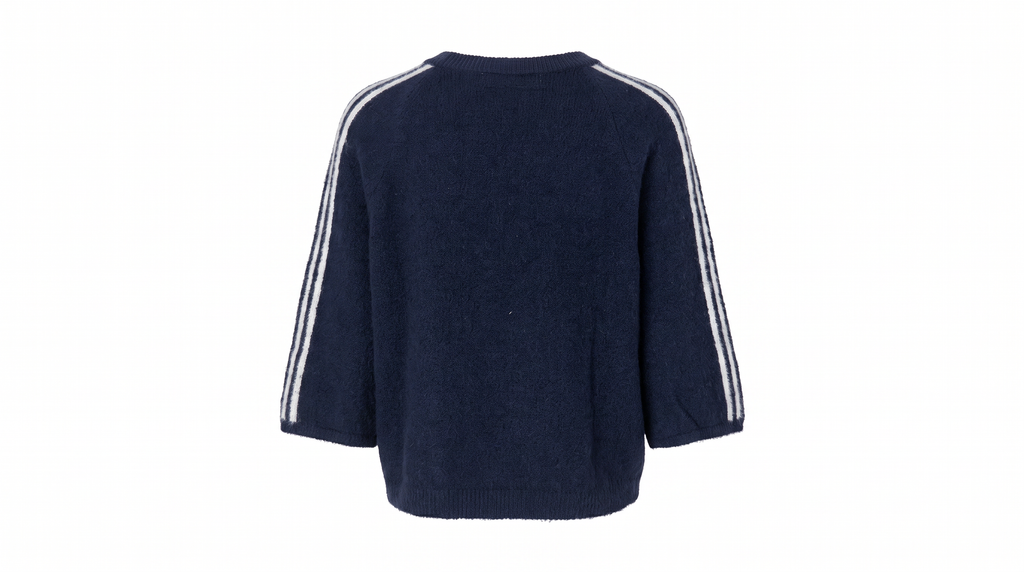Navy Blue Striped Jumper